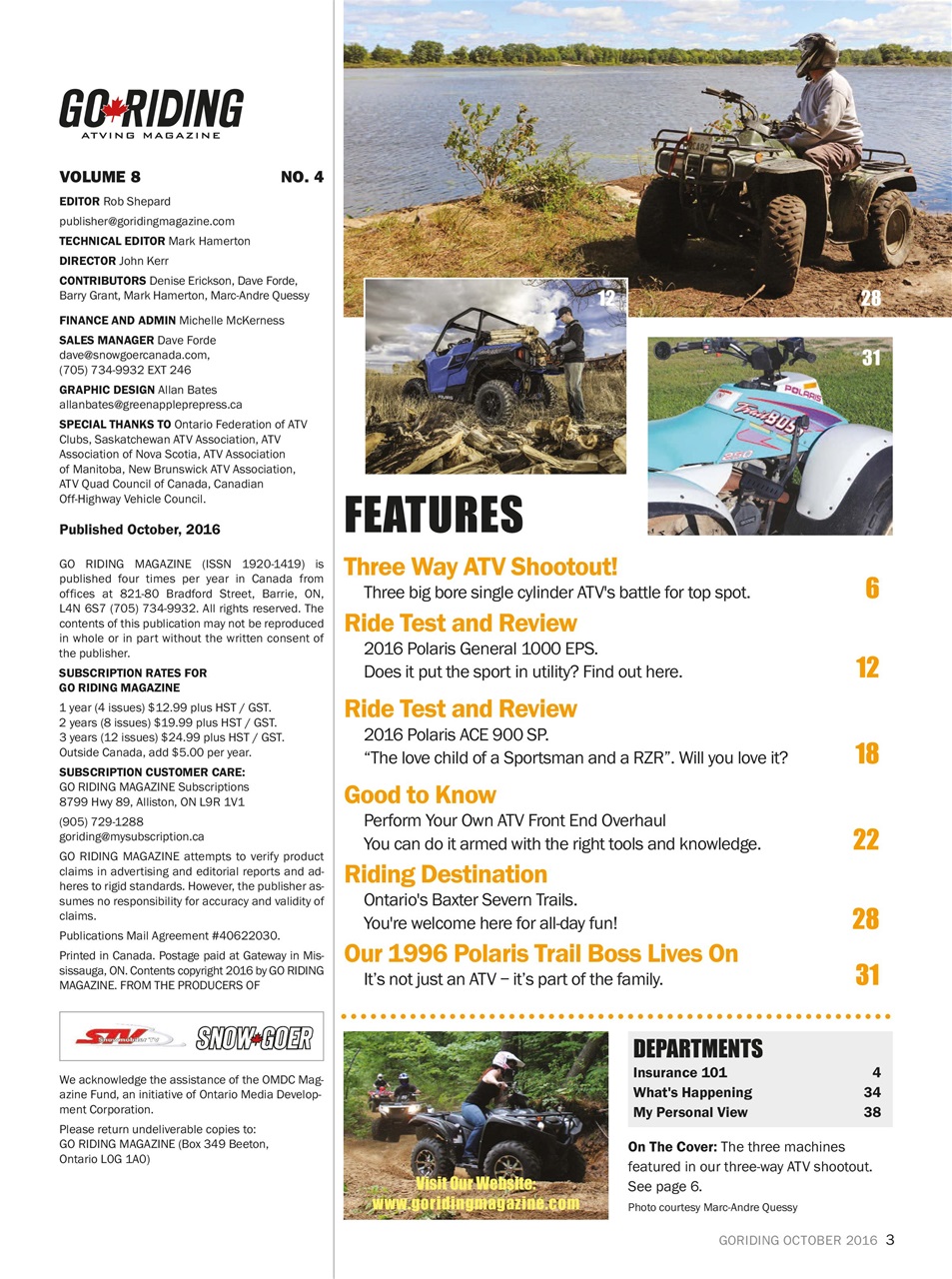 Go Riding ATVing Magazine Preview Pages