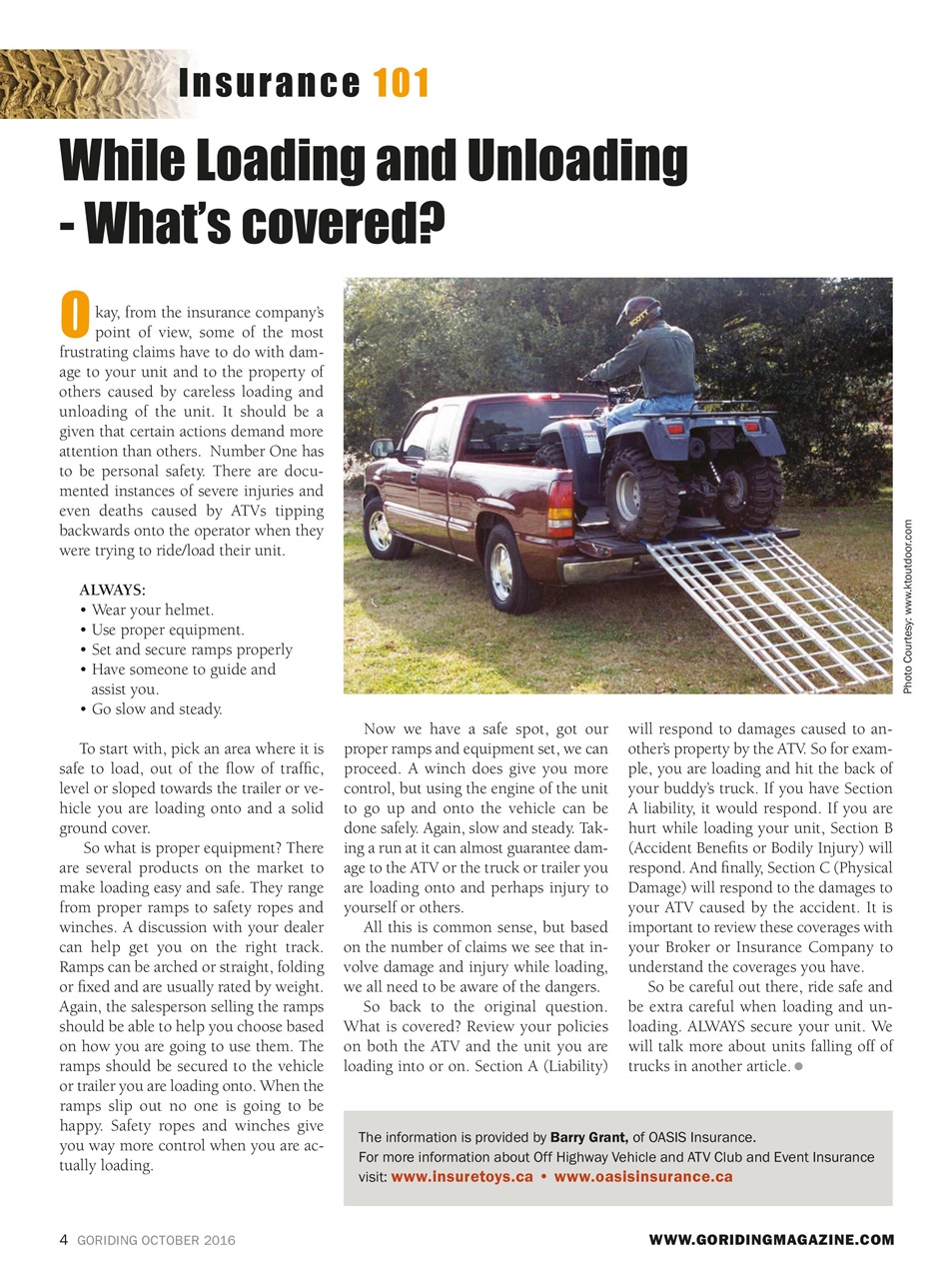 Go Riding ATVing Magazine Preview Pages