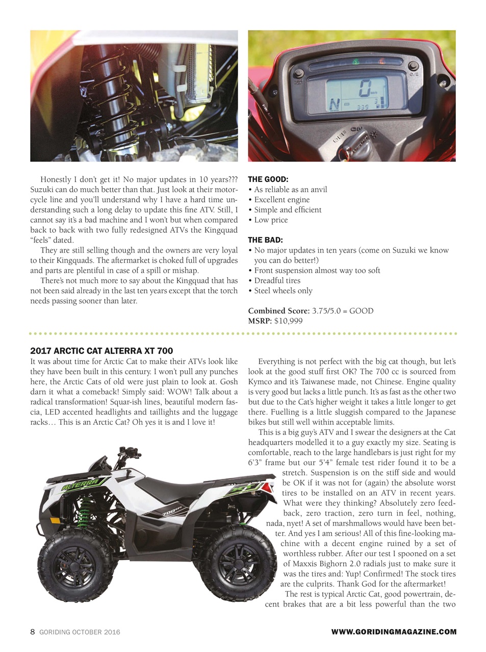 Go Riding ATVing Magazine Preview Pages