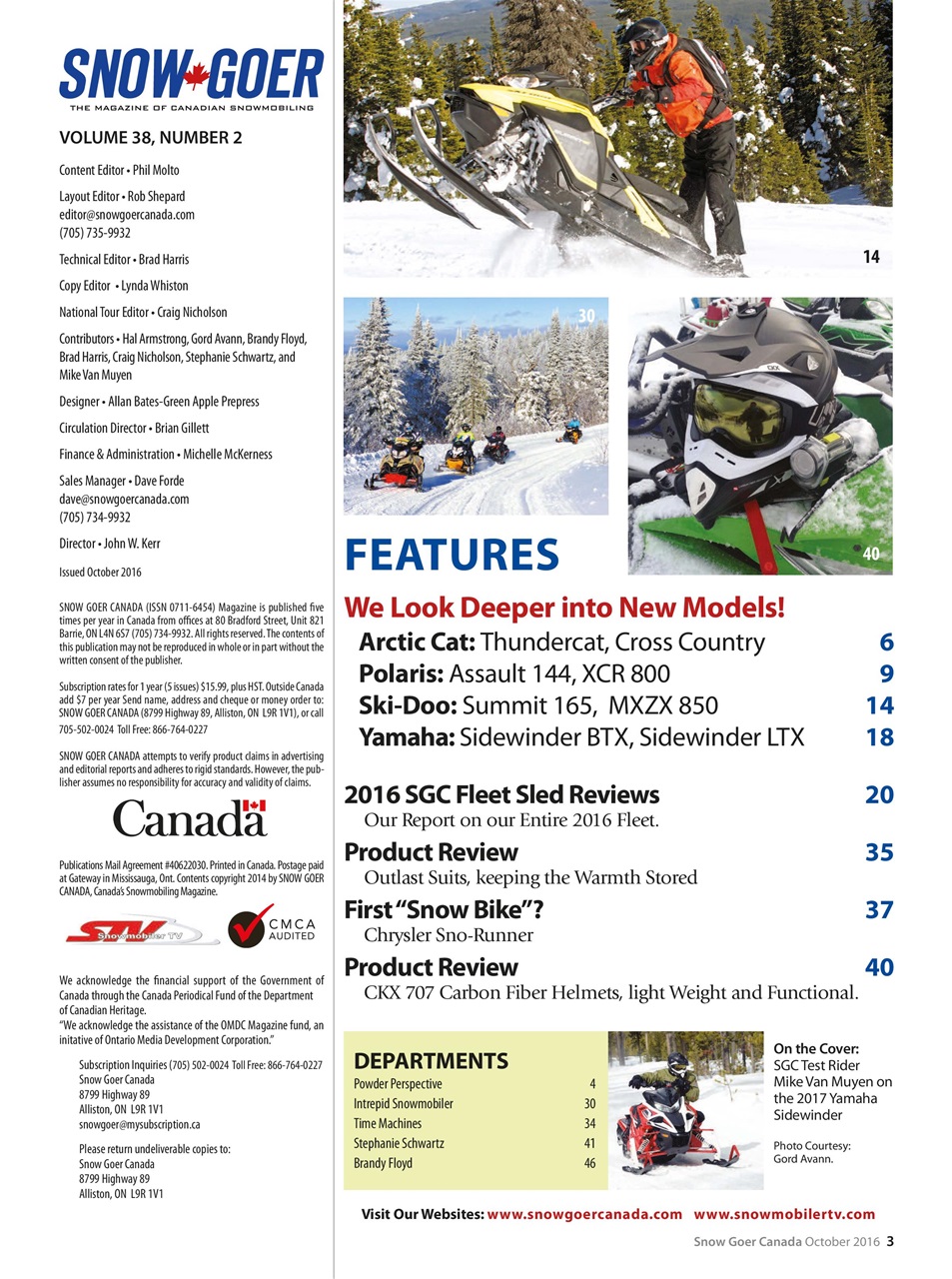 Snow Goer Canada Preview Pages