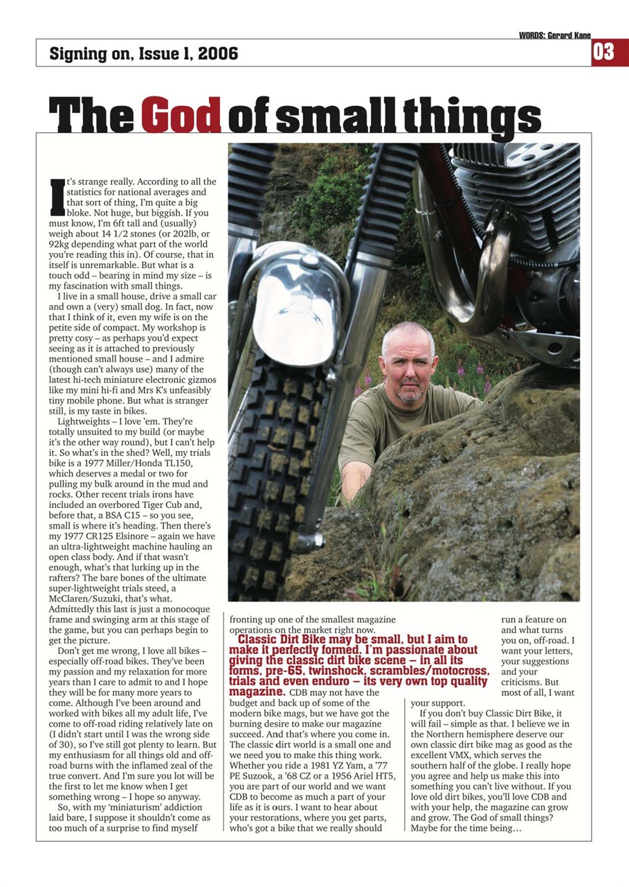 Classic Dirt Bike Preview Pages