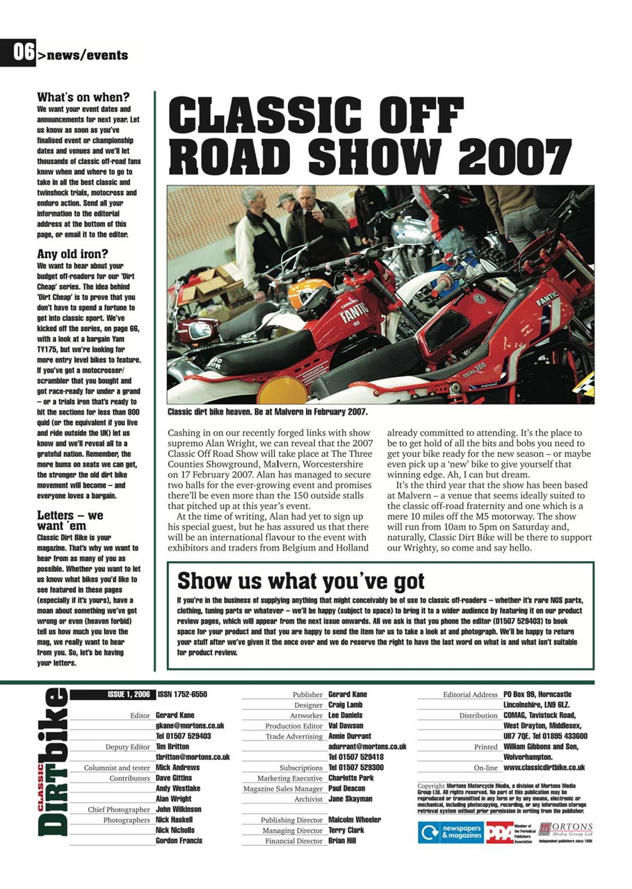 Classic Dirt Bike Preview Pages