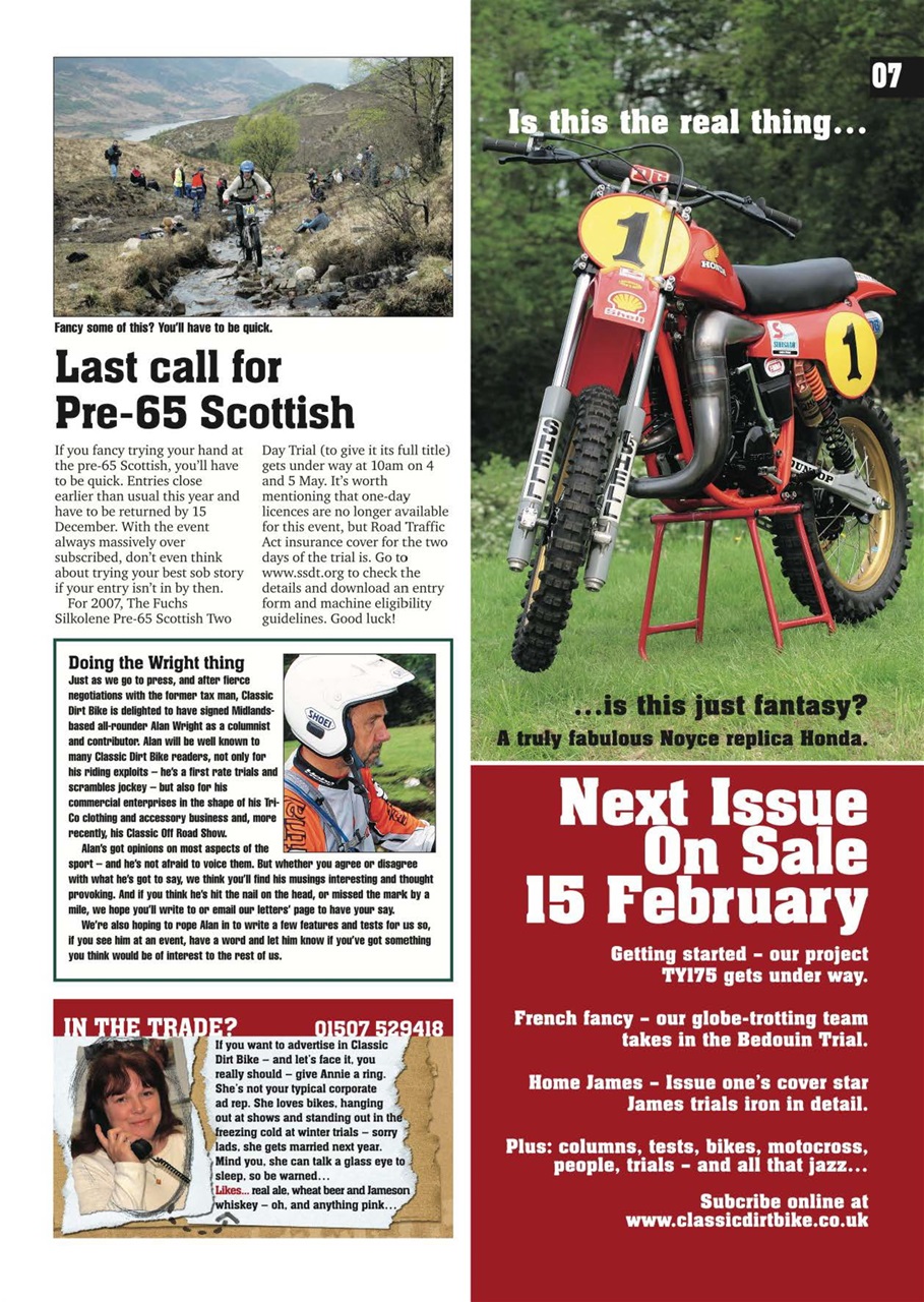 Classic Dirt Bike Preview Pages