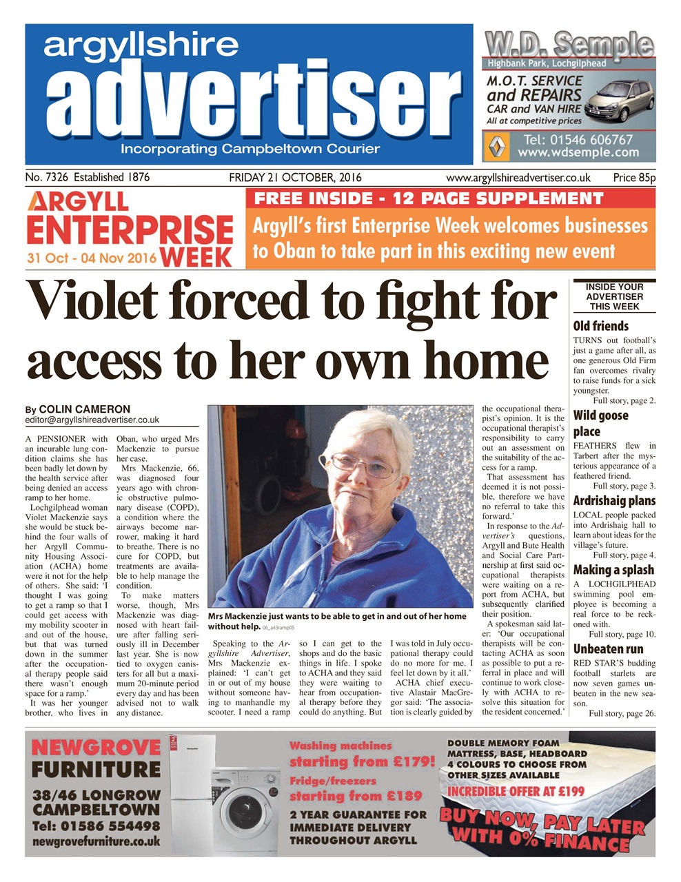 Argyllshire Advertiser Preview Pages