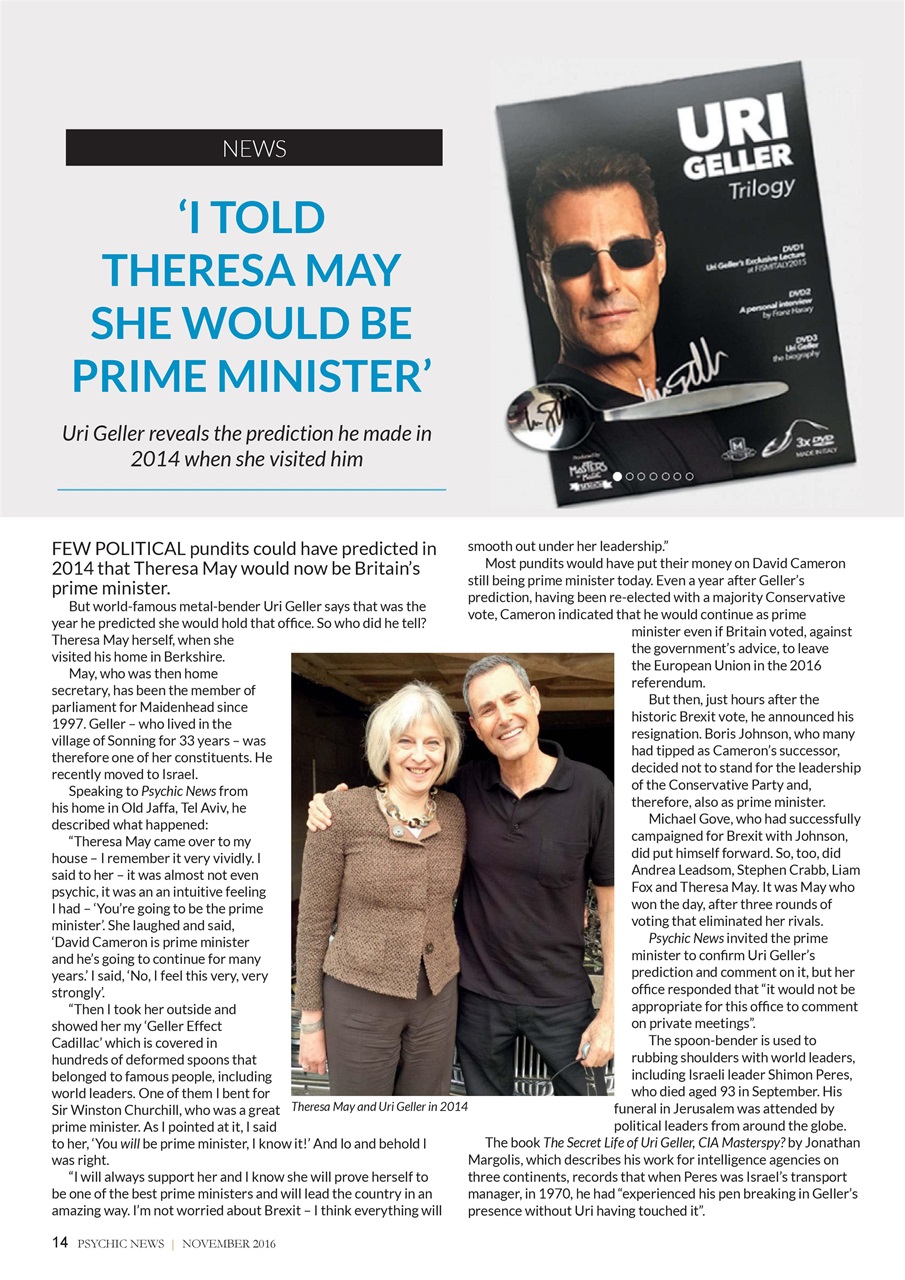 Psychic News Preview Pages