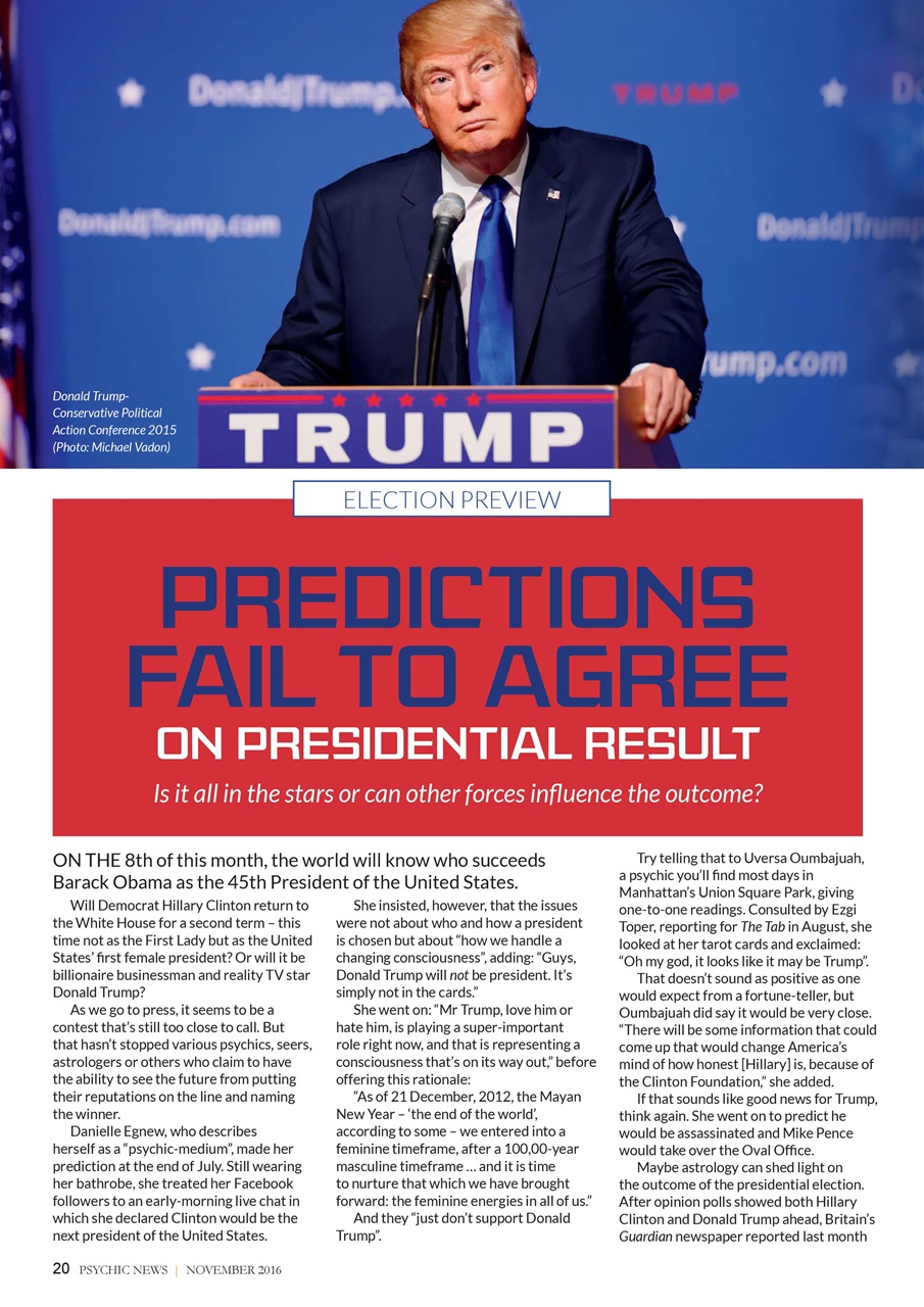Psychic News Preview Pages