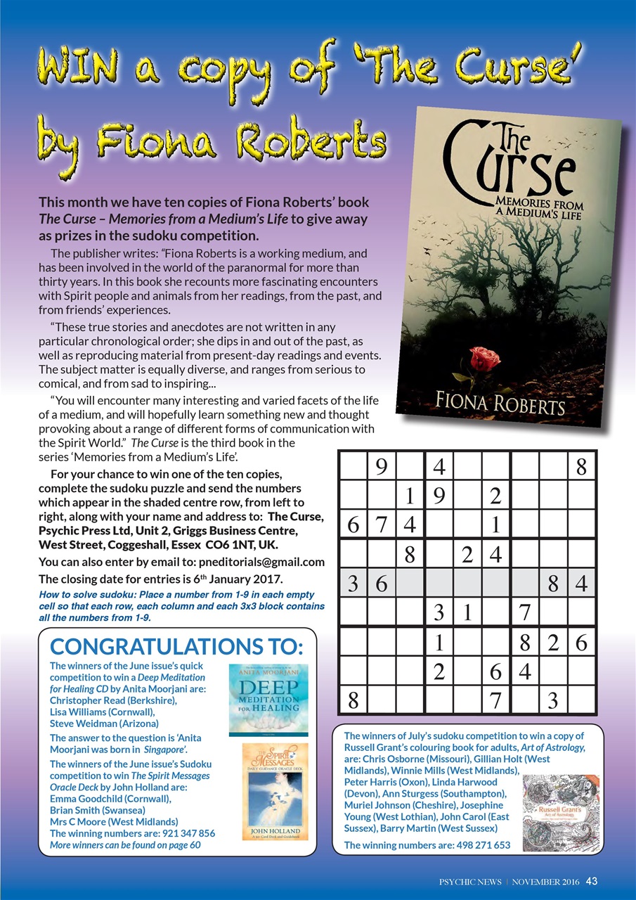 Psychic News Preview Pages