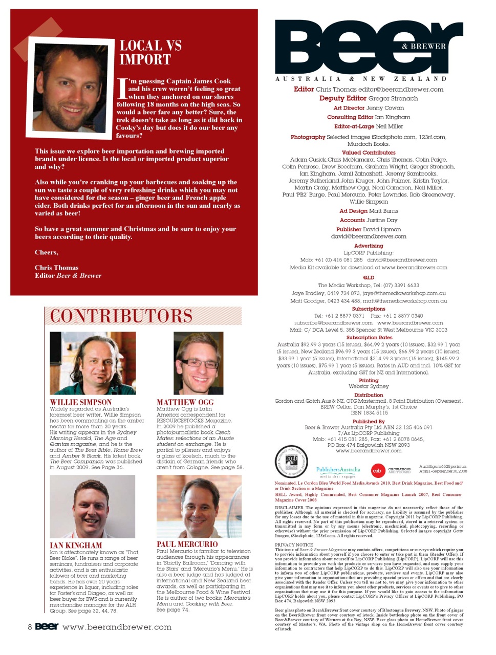 Beer and Brewer Preview Pages