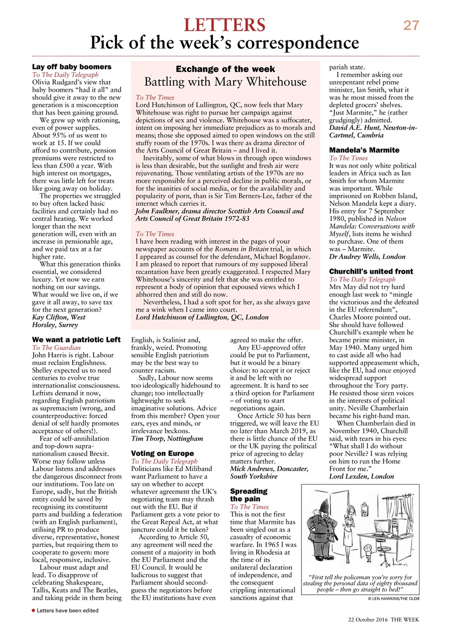 The Week Preview Pages