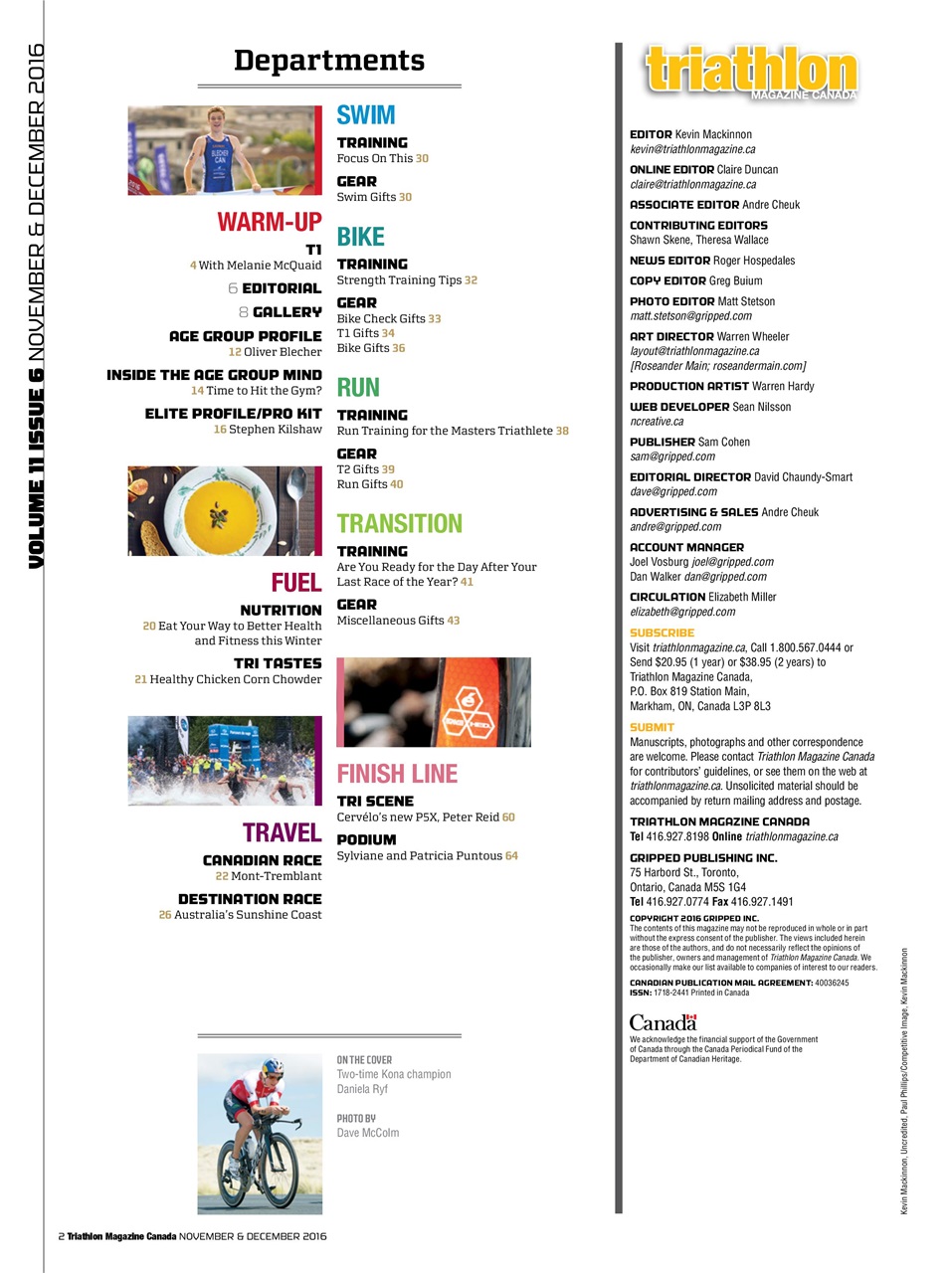Triathlon Magazine Canada Preview Pages