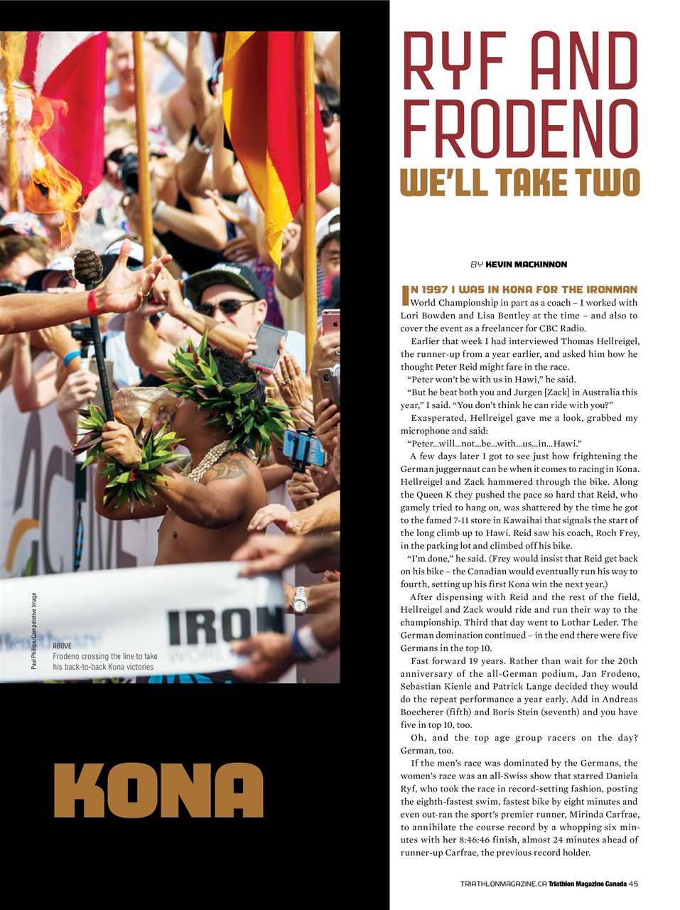 Triathlon Magazine Canada Preview Pages