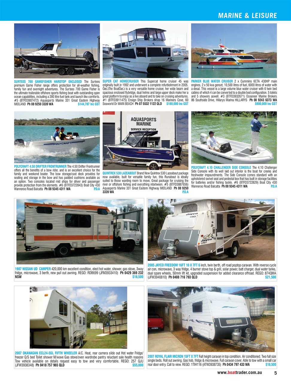 Boat Trader Australia Preview Pages