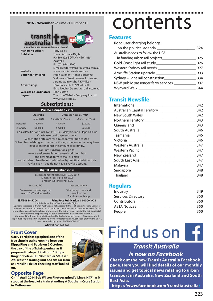 Transit Australia Preview Pages
