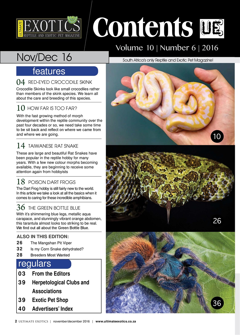 Ultimate Exotics Preview Pages