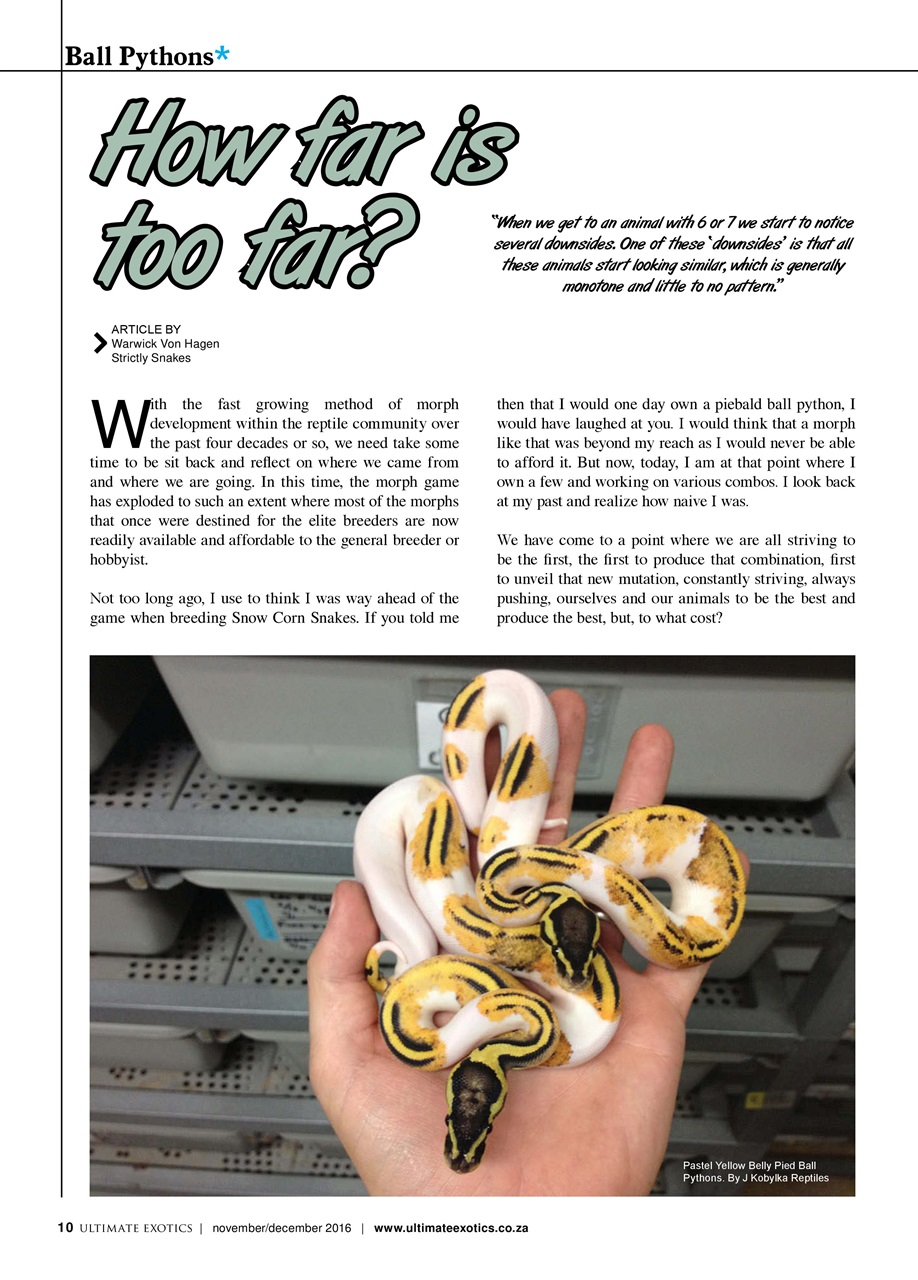 Ultimate Exotics Preview Pages