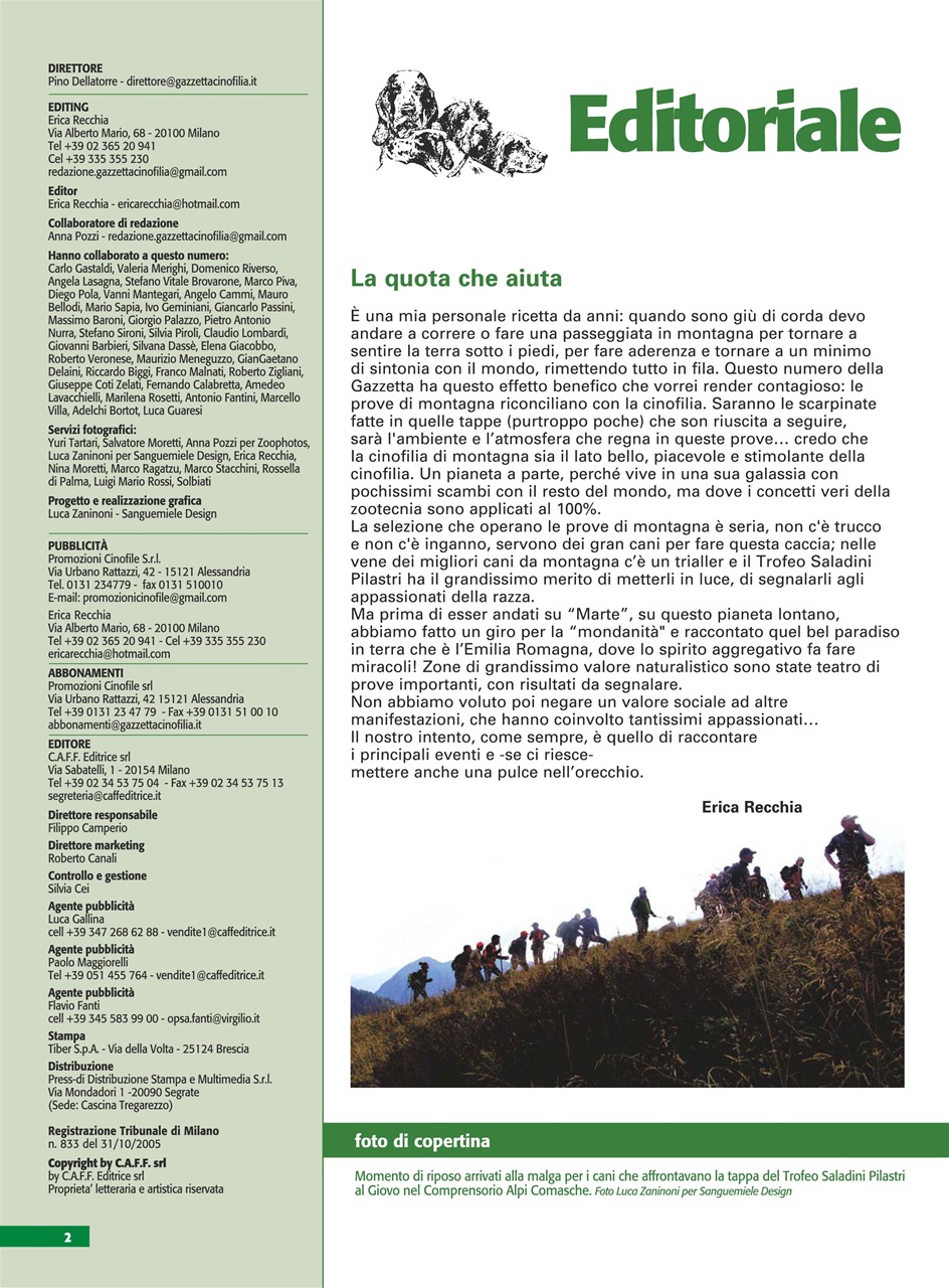 La Gazzetta Della Cinofilia Venatoria Preview Pages