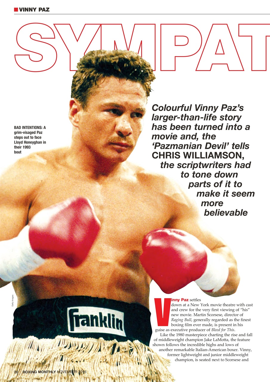 Boxing Monthly Preview Pages