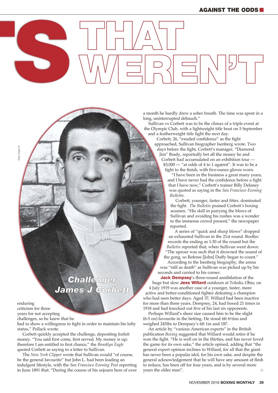 Boxing Monthly Preview Pages