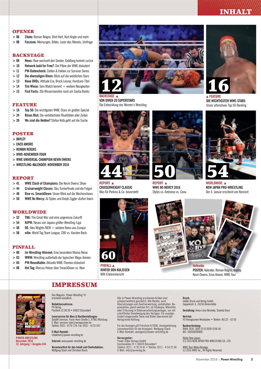 Power-Wrestling Preview Pages