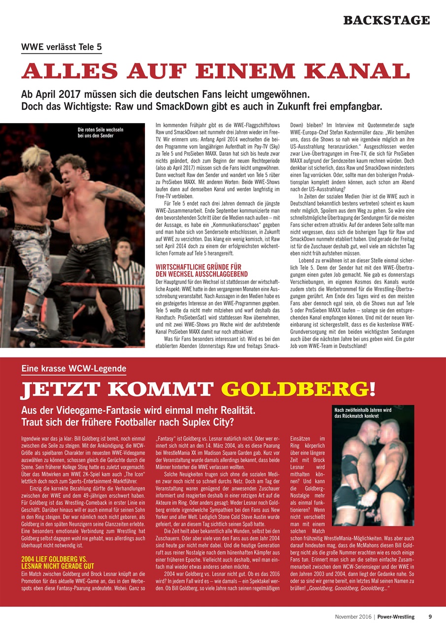 Power-Wrestling Preview Pages
