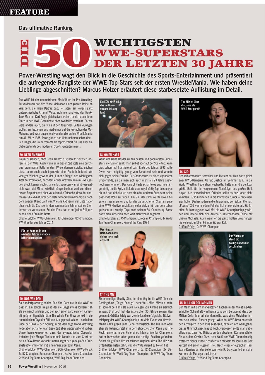 Power-Wrestling Preview Pages
