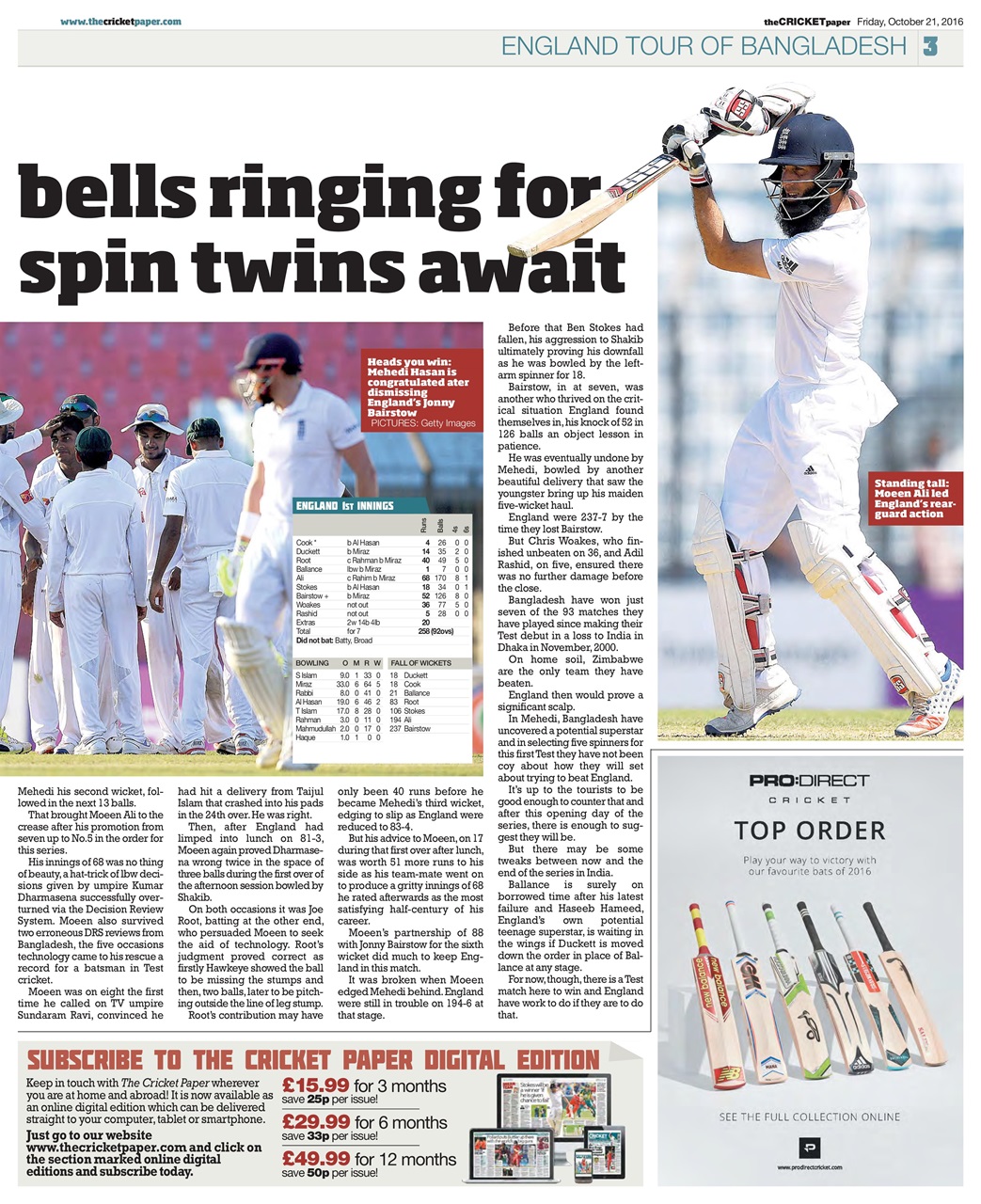 The Cricket Paper Preview Pages