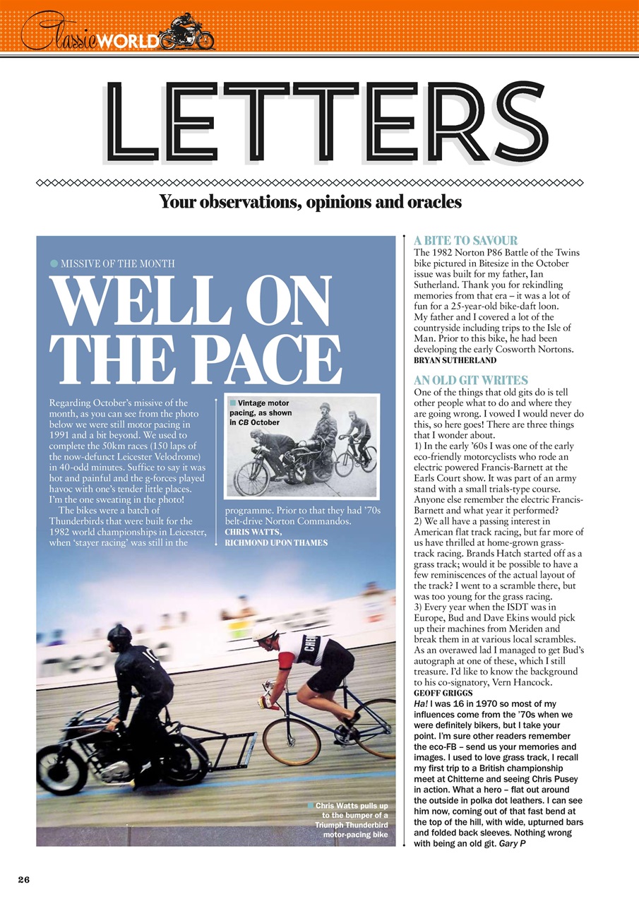 Classic Bike Preview Pages