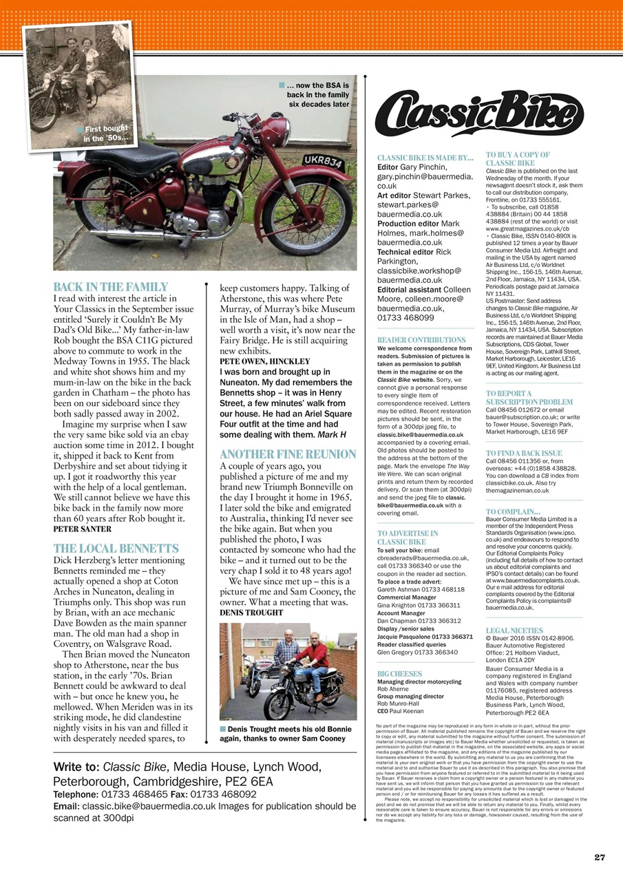 Classic Bike Preview Pages