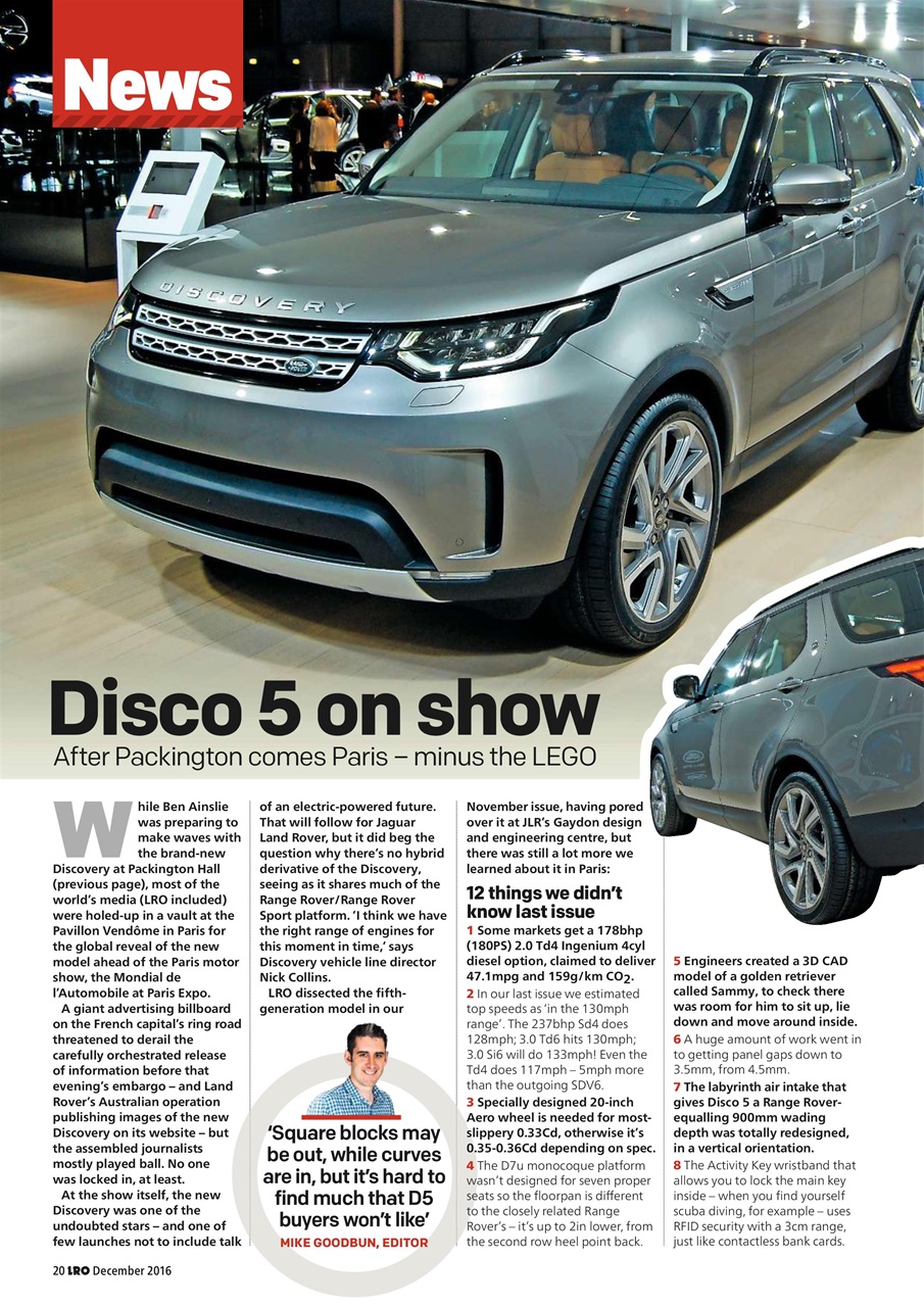 Land Rover Owner Preview Pages