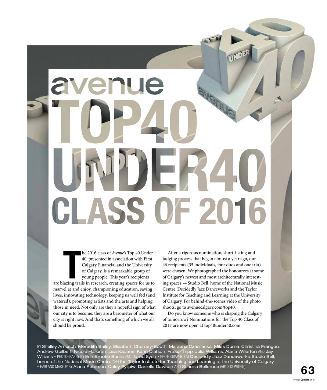 Avenue Calgary Preview Pages