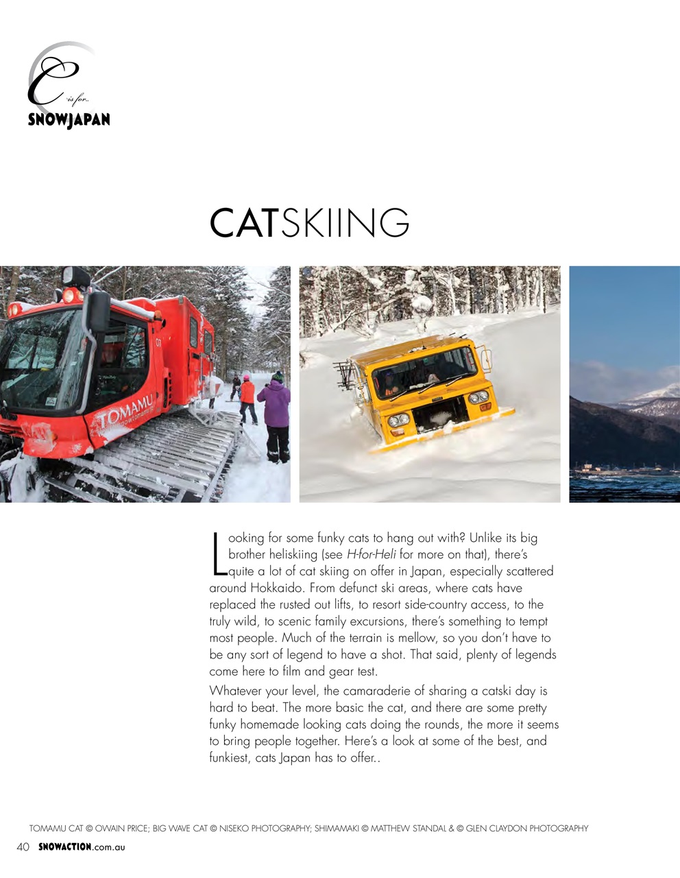 Snow Action Preview Pages