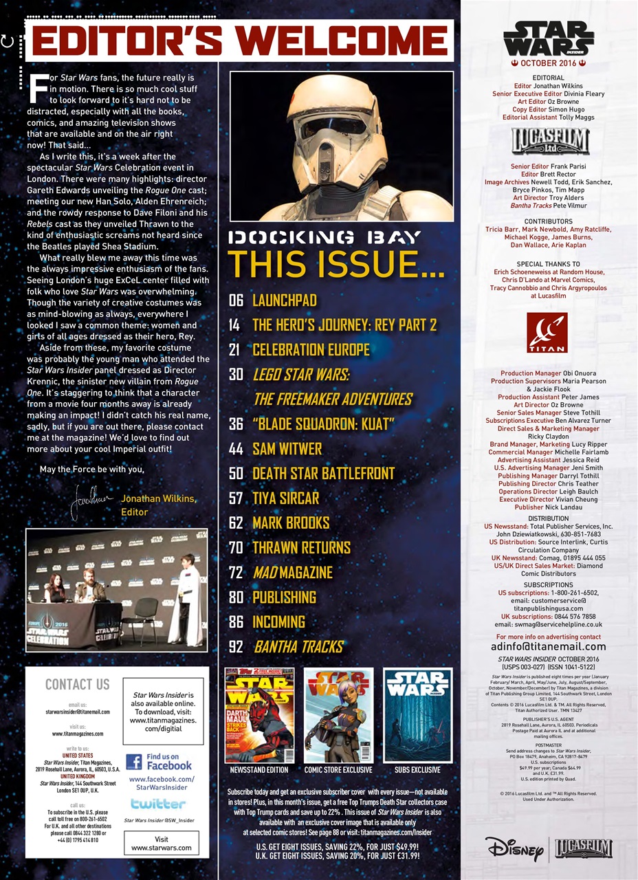 Star Wars Insider Preview Pages