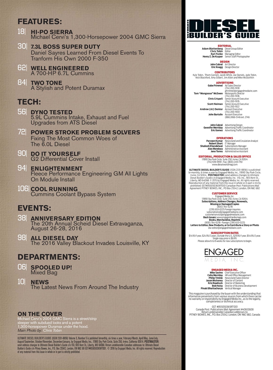 Ultimate Diesel Builders Guide Preview Pages