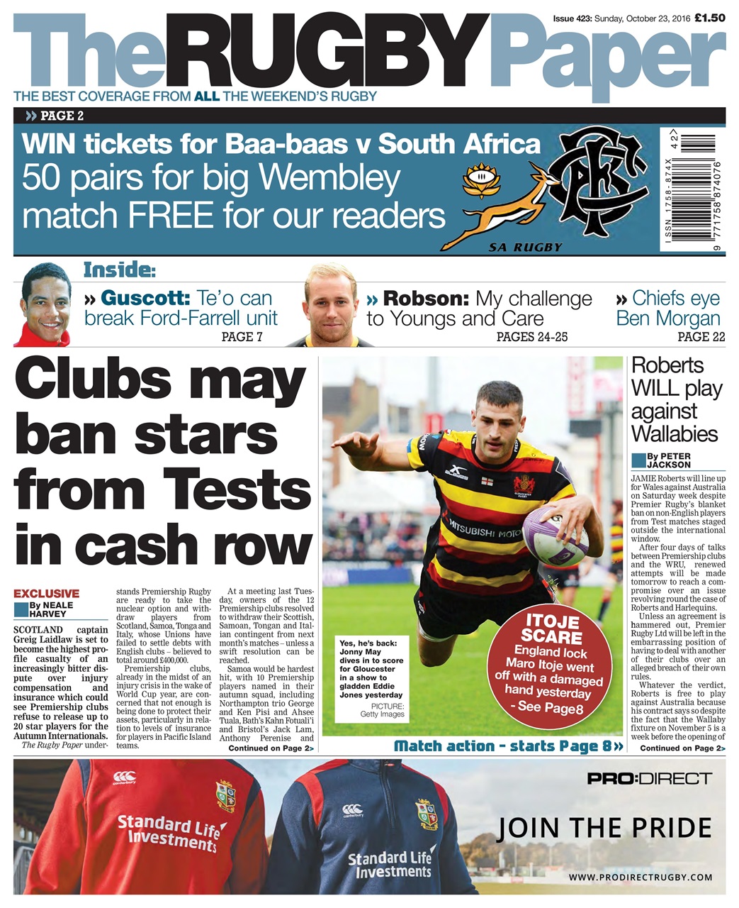 The Rugby Paper Preview Pages