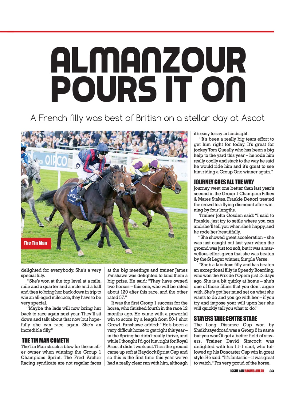 Racing Ahead Preview Pages