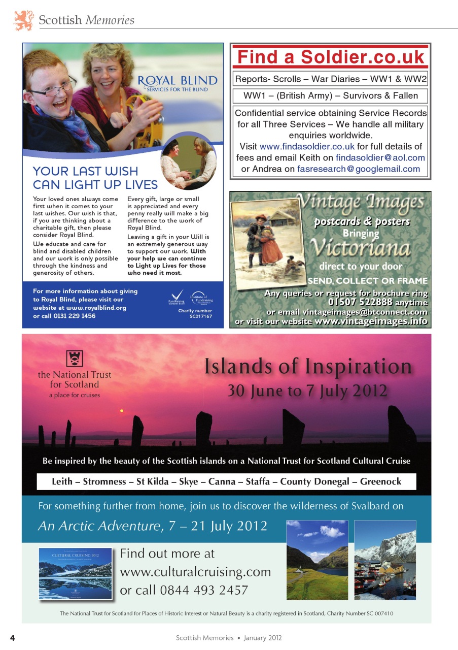 Scottish Memories Preview Pages