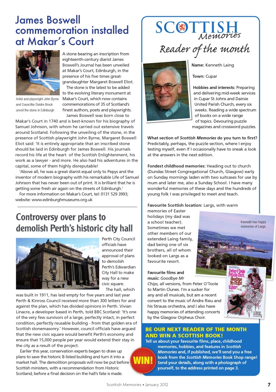 Scottish Memories Preview Pages