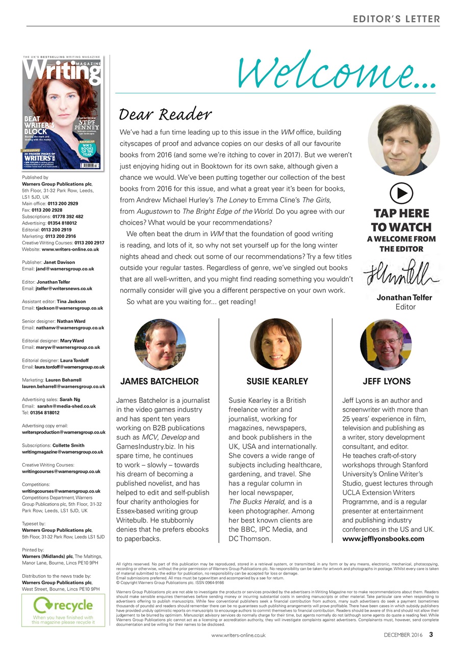 Writing Magazine Preview Pages