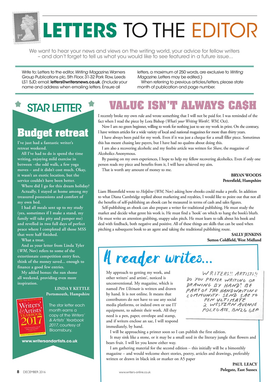Writing Magazine Preview Pages