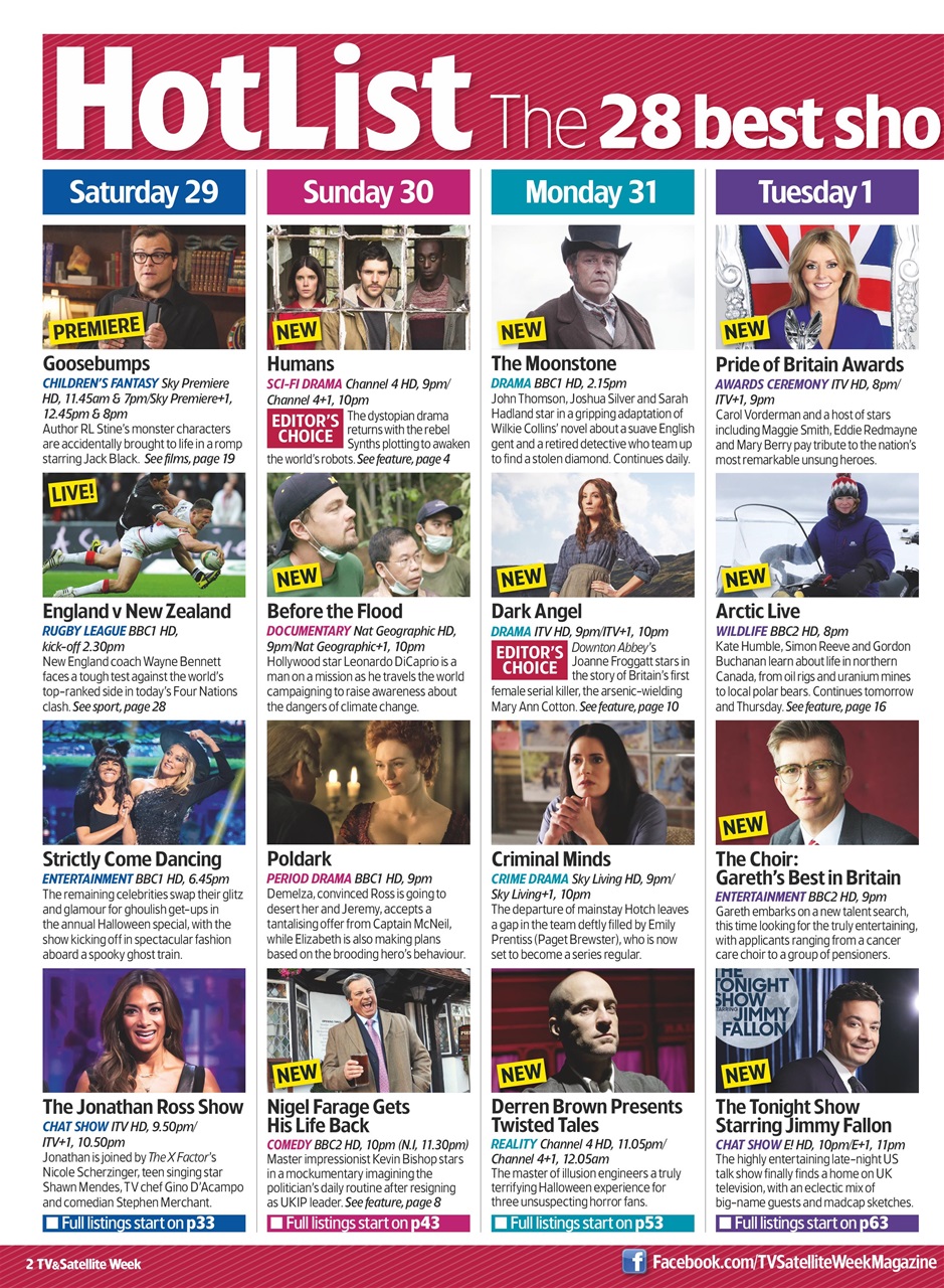 TV & Satellite Week Preview Pages