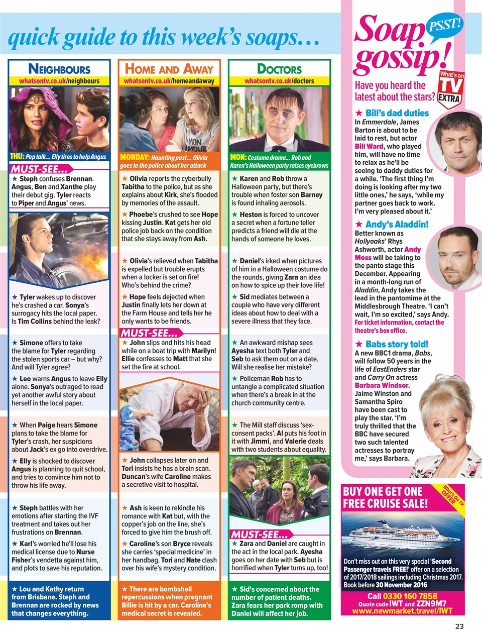 What's on TV Preview Pages