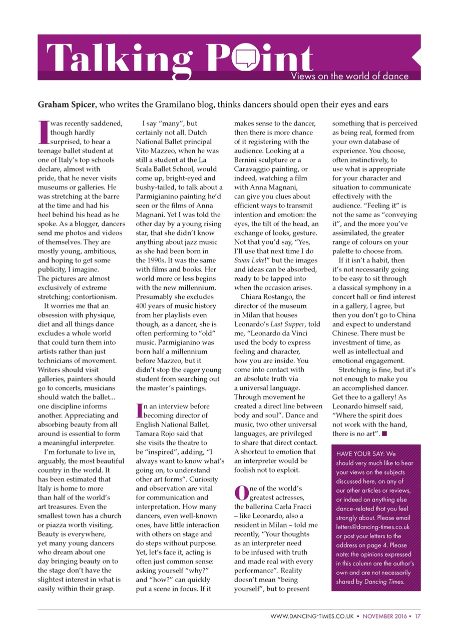 Dancing Times Preview Pages