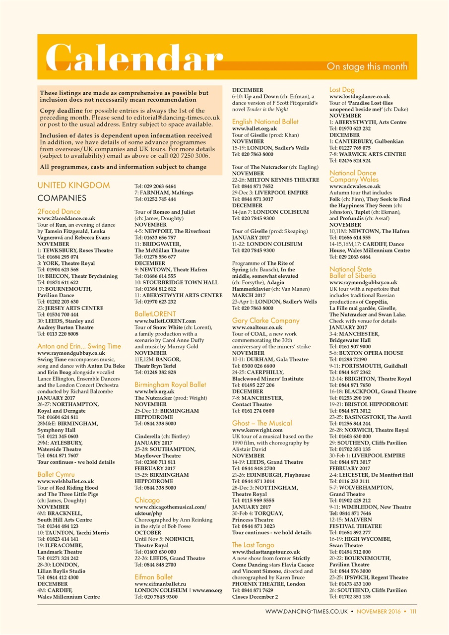 Dancing Times Preview Pages