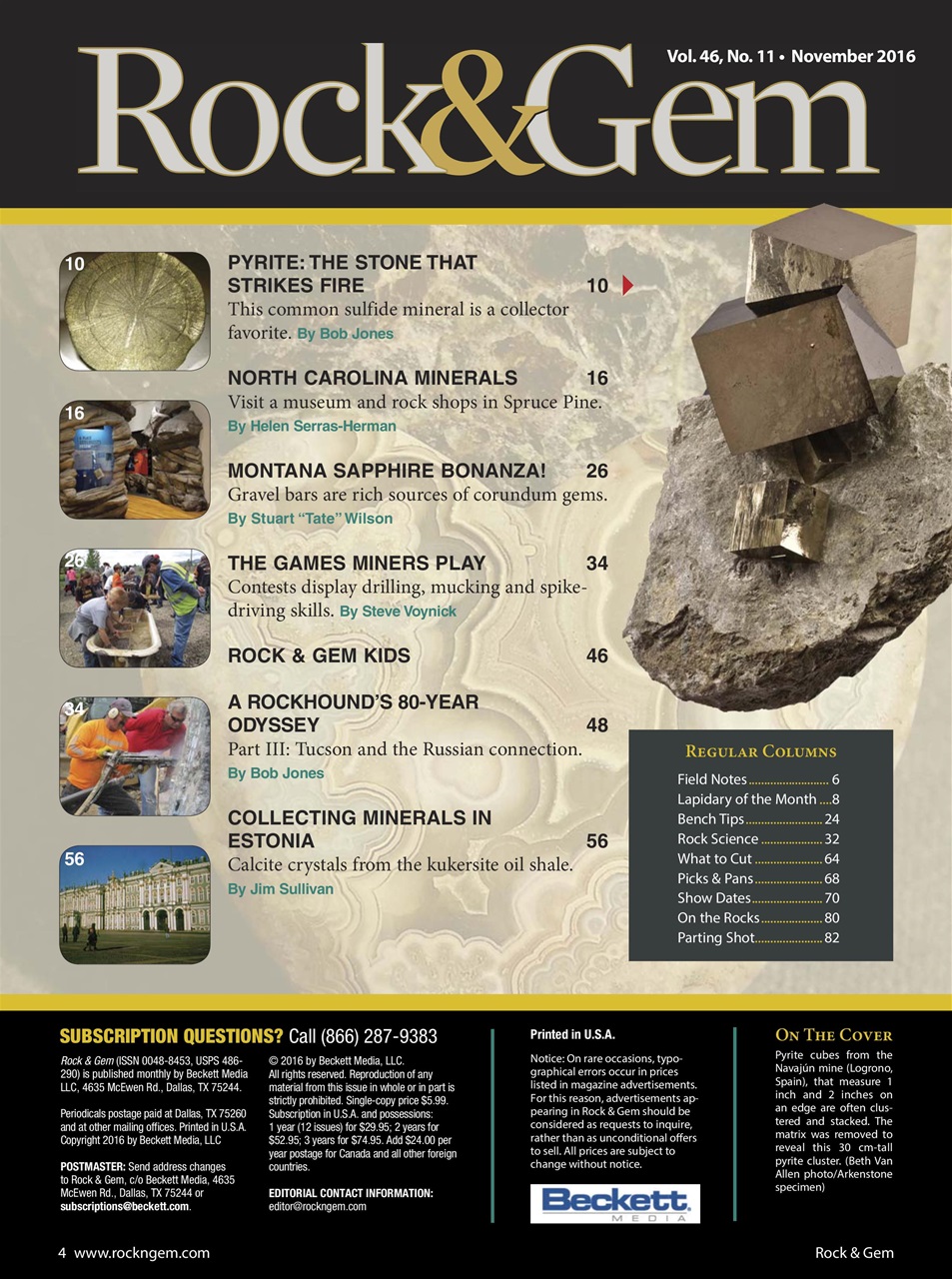 Rock&Gem Magazine Preview Pages