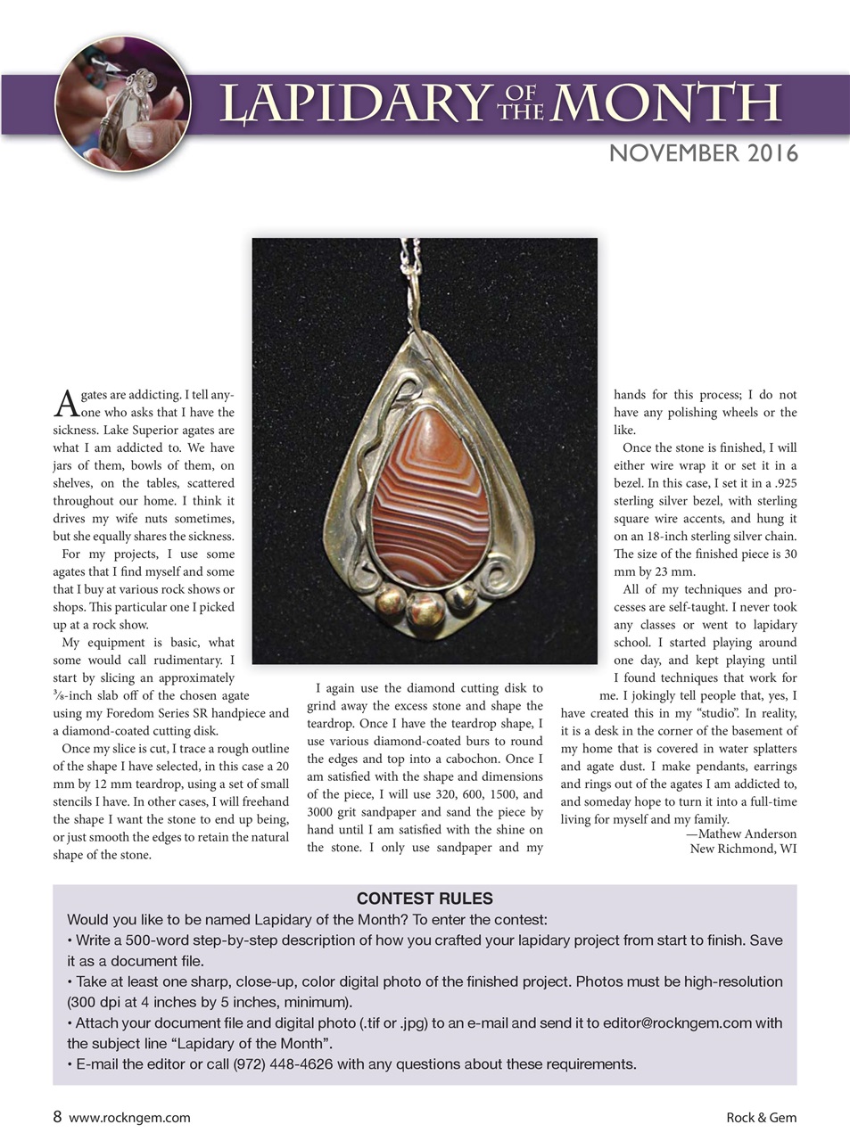 Rock&Gem Magazine Preview Pages