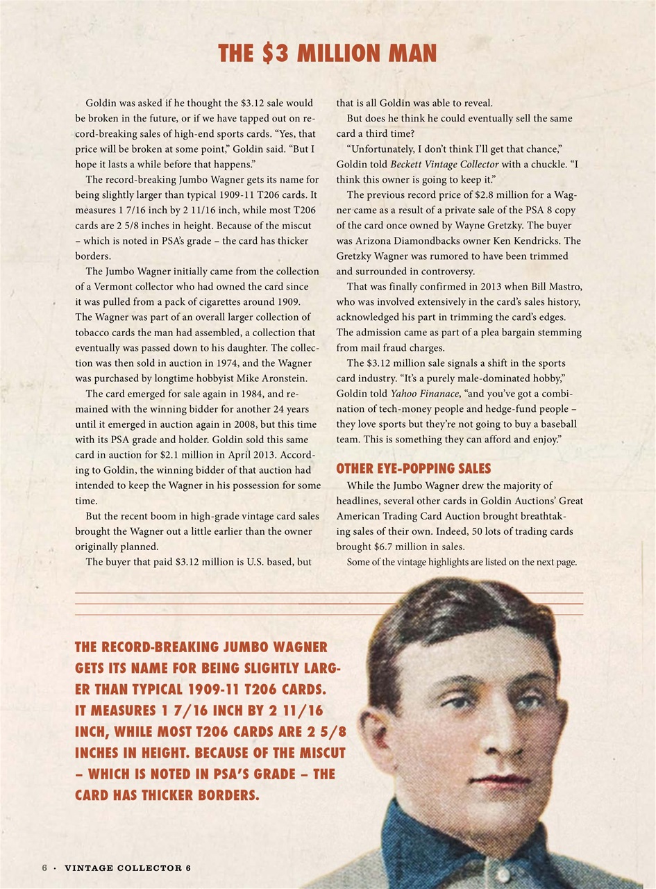 Beckett Vintage Collector Magazine Preview Pages
