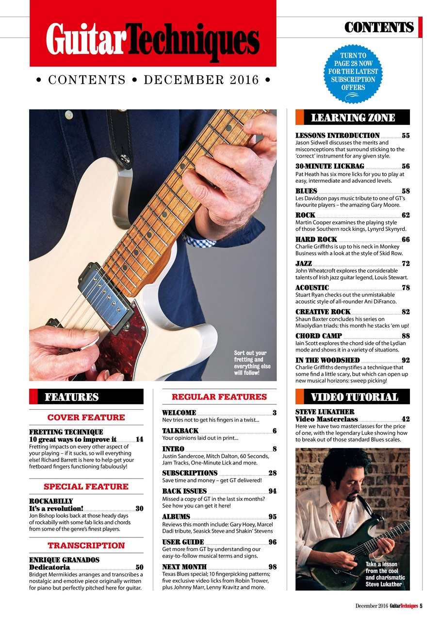 Guitar Techniques Preview Pages