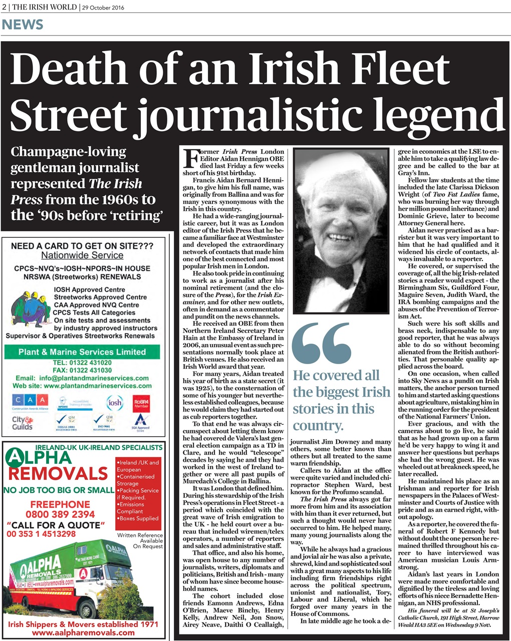 Irish World Preview Pages