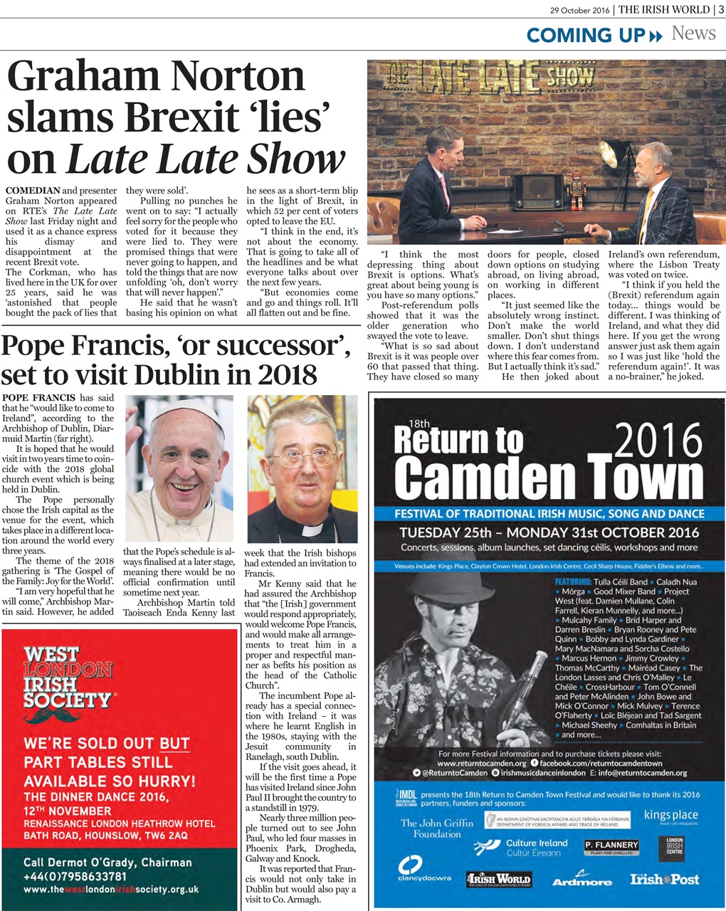 Irish World Preview Pages