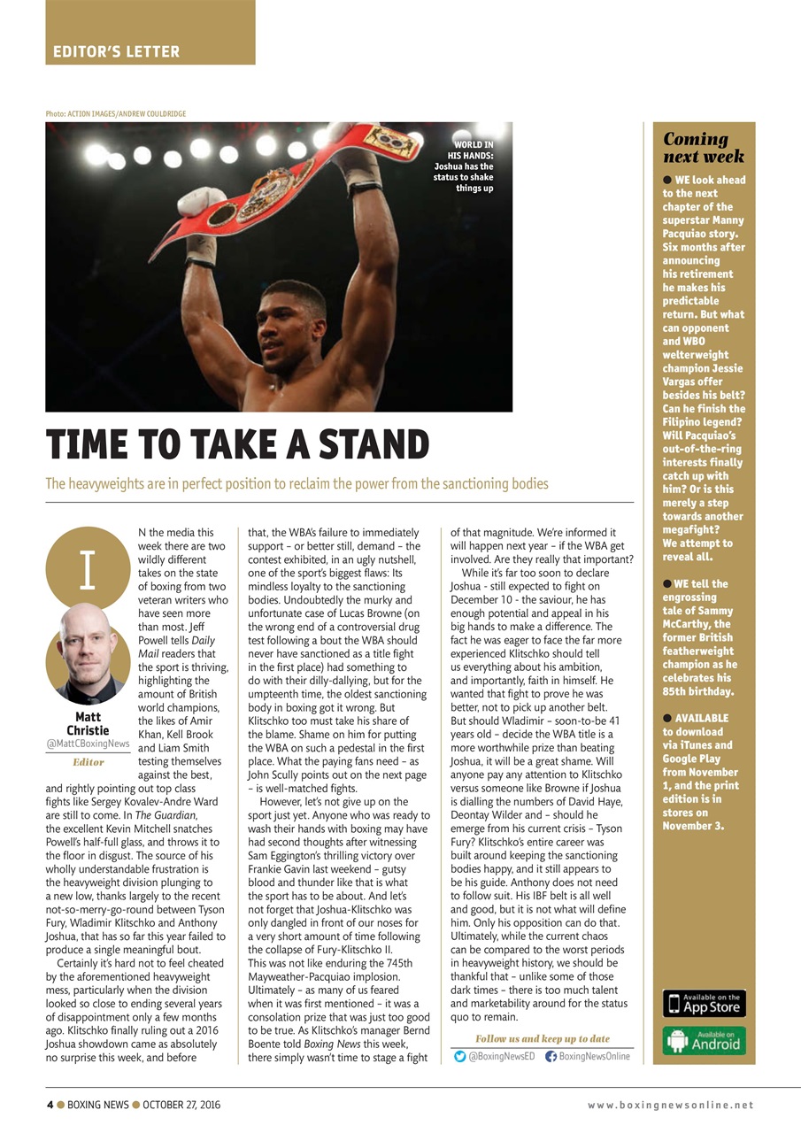 Boxing News Preview Pages